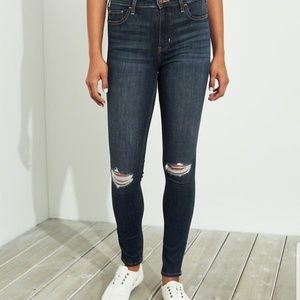 High rise super skinny Hollister jeans